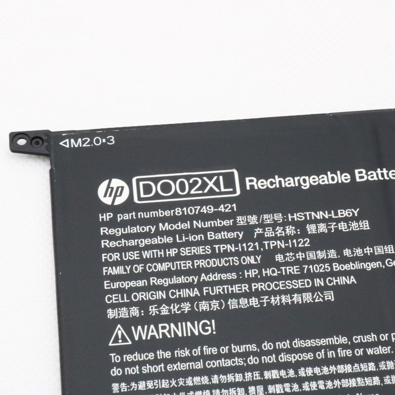 33Wh Batterie Original pour HP Pavilion x2 10-n007nb 10-n007tu