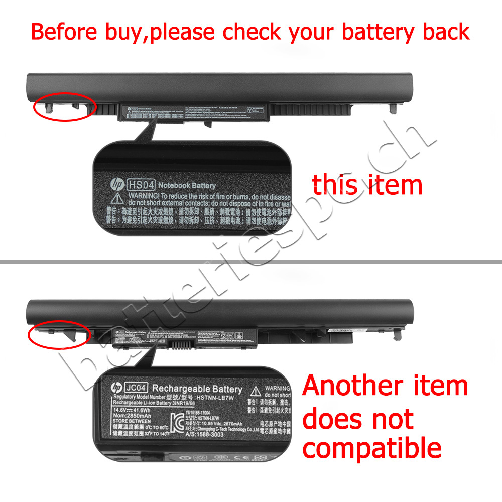 41Wh Batterie Original pour HP 14-ac003nf 14-ac003nia 14-ac003tu