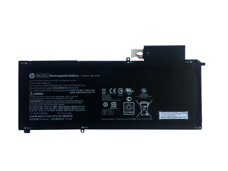 3570mAh 42Wh Batterie HP 814060-850