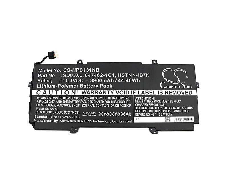 3950mAh 45Wh Batterie HP 847462-1C1