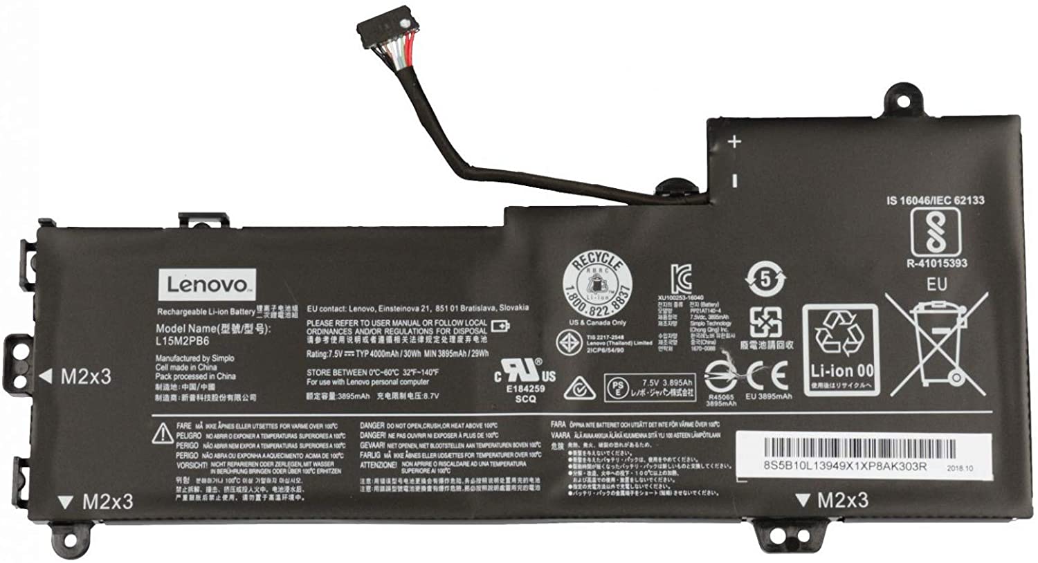 30Wh Batterie Lenovo Yoga 310-11IAP