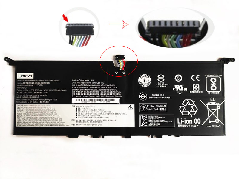 2735mAh 42Wh Batterie Lenovo 928QA232H