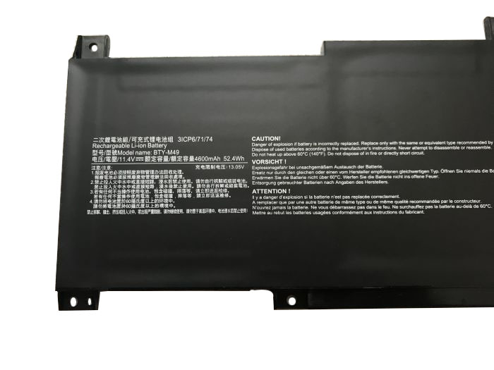 Original 4600mAh 52.4Wh Batterie MSI 3ICP6/71/74