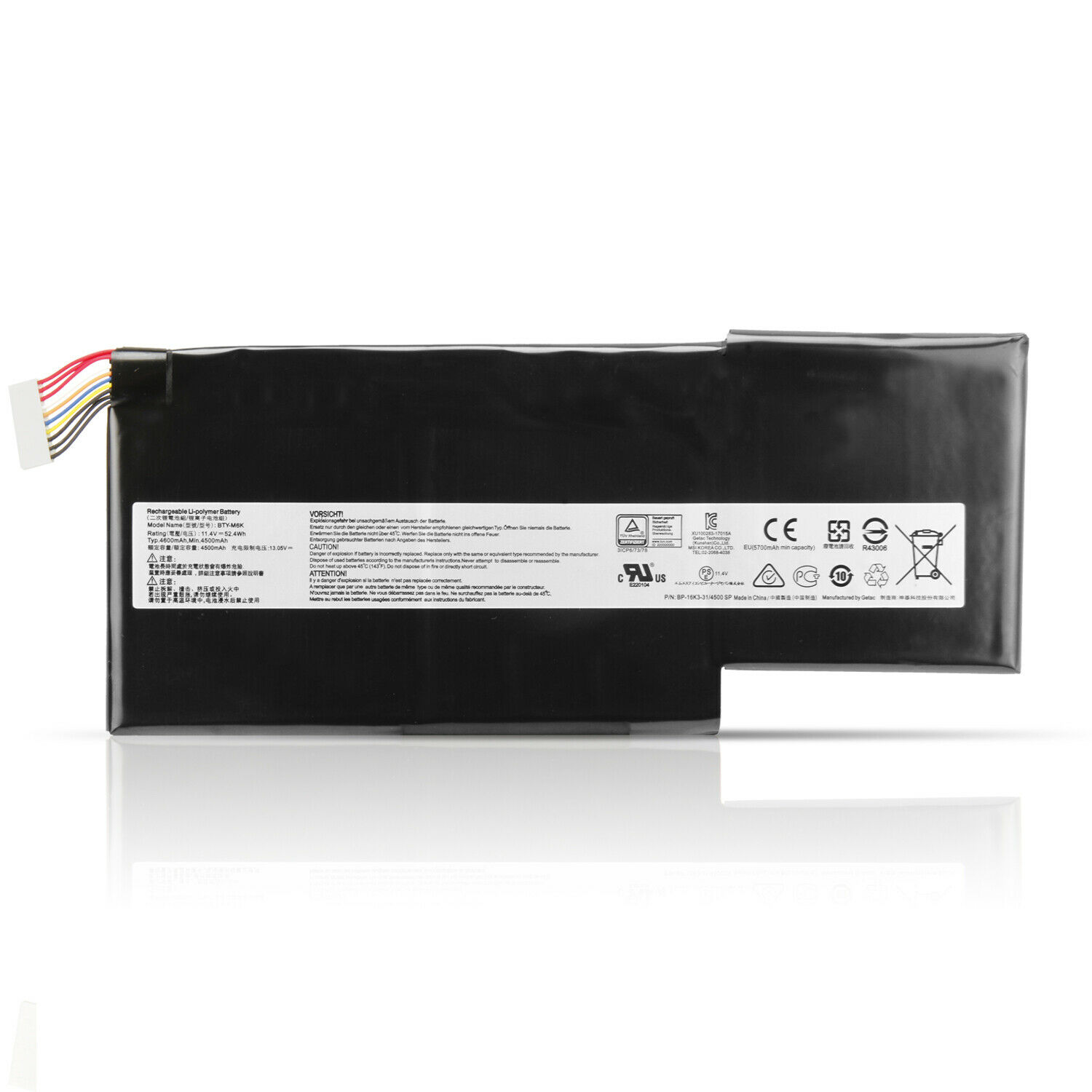 Original 4600mAh 52.4Wh Batterie MSI Bravo 15 A4DC (MS-16WK)