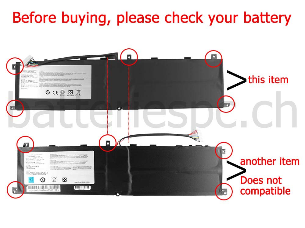 Original 5380mAh Batterie MSI BTY-M6L