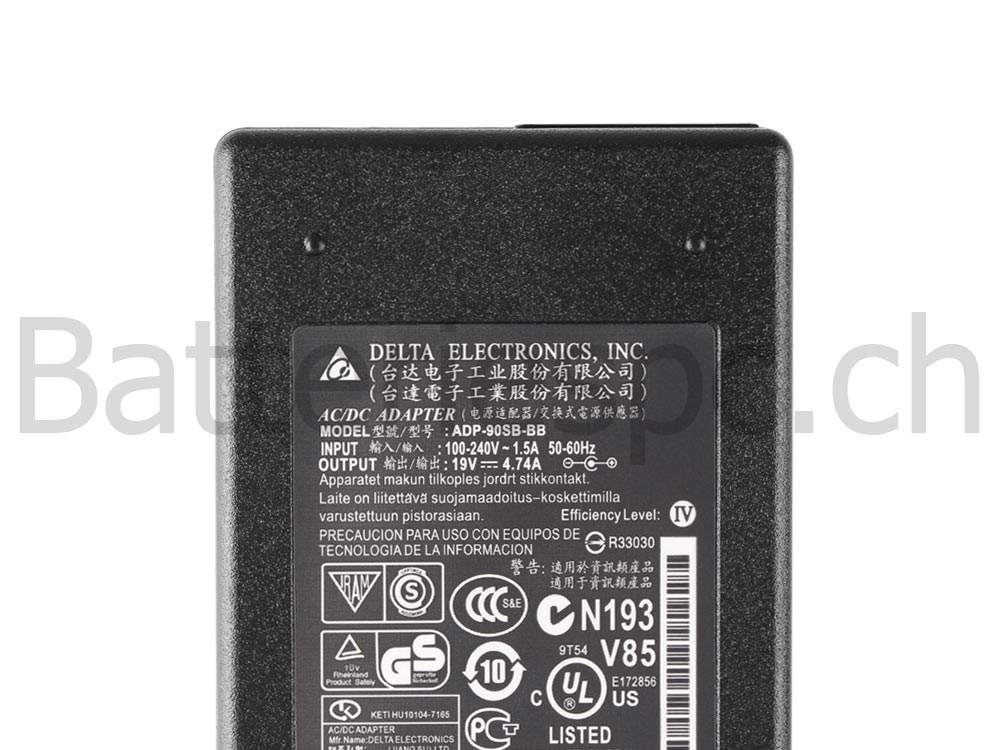 90W AC Adaptateur Chargeur pour Medion Akoya E6237 E6239 E6239T E6240T