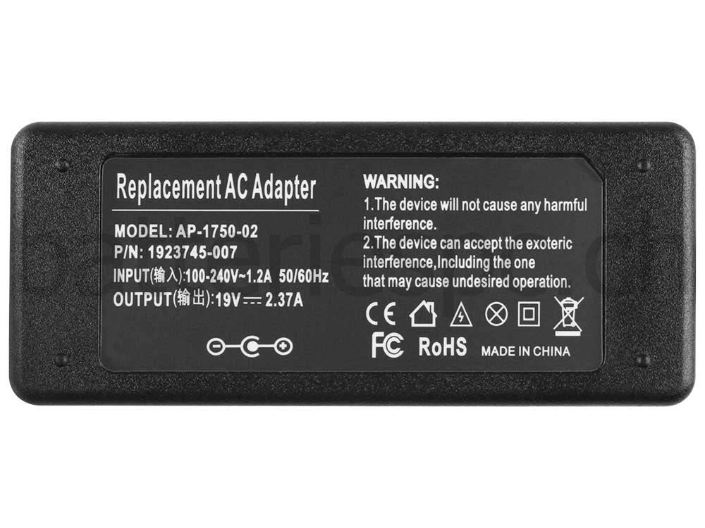 45W AC Adaptateur Chargeur pour Medion Akoya E1231T MD 98876 S6413T MD98882