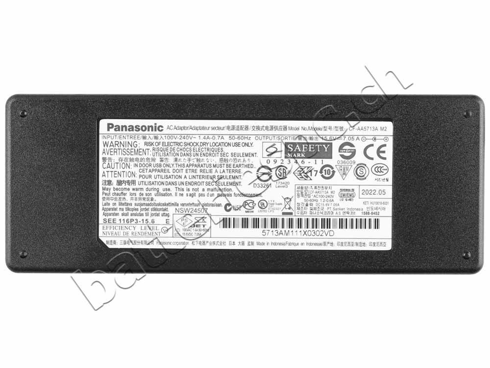 110W AC Adaptateur Chargeur pour Panasonic Toughbook CF-54A0001CM