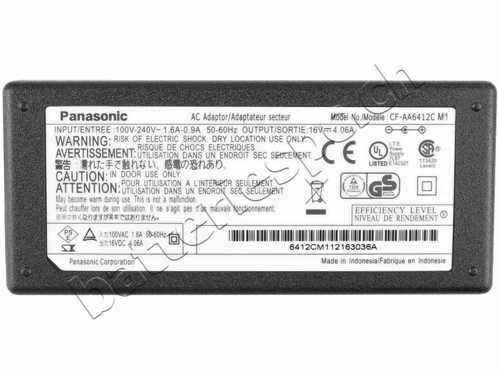 65W AC Adaptateur Chargeur pour Panasonic CF-SX3EDHTS CF-SX3EDRTS