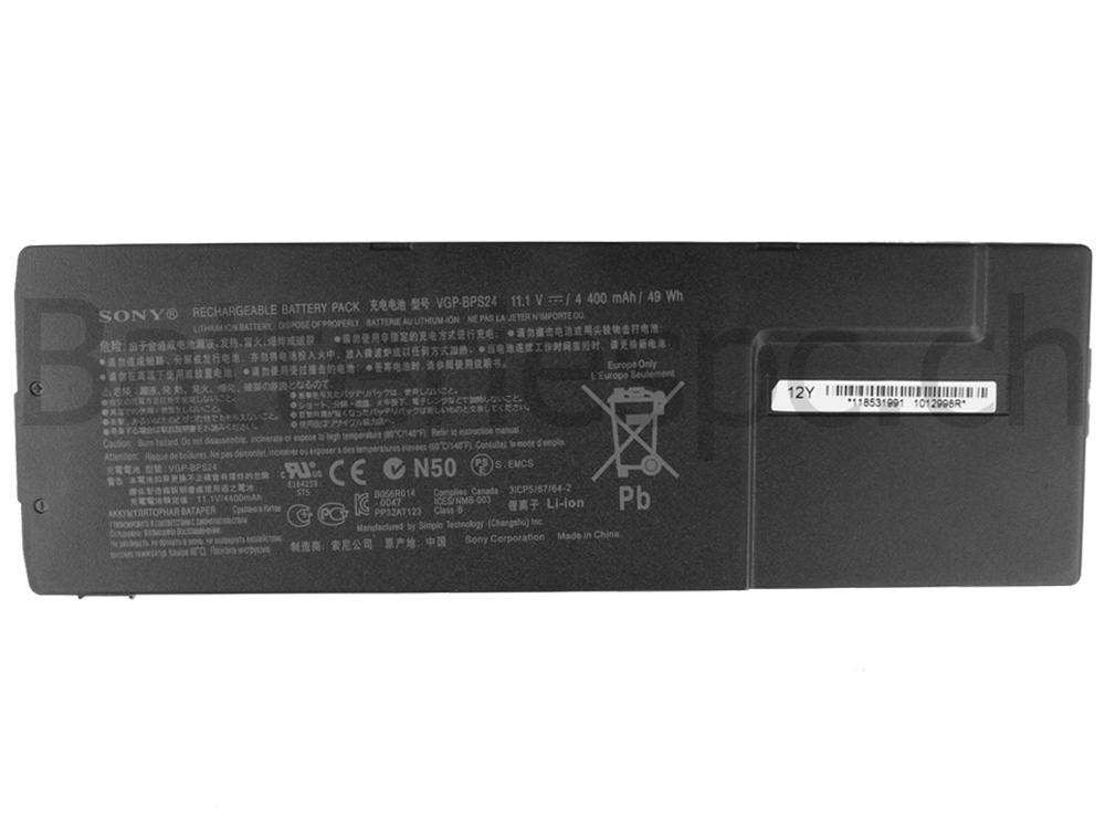 Original 4400mAh 49Wh Batterie Sony Vaio SVS1311E4E