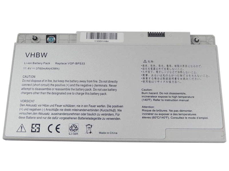 3760mAh Batterie Original pour Sony Vaio SVT14122CXS SVT14122PXS