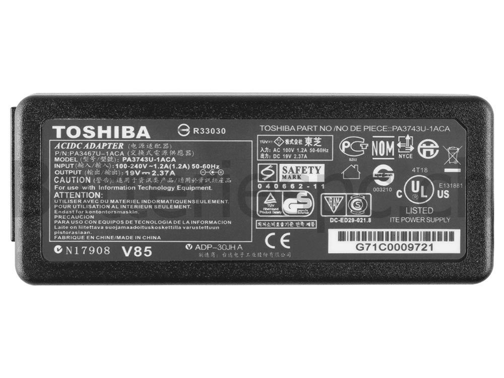 45W Original AC Adaptateur Chargeur pour Toshiba Satellite L50D-B-013