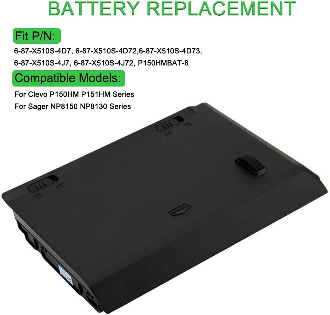 5200mAh Clevo 6-87-X510S-4D73 Batterie