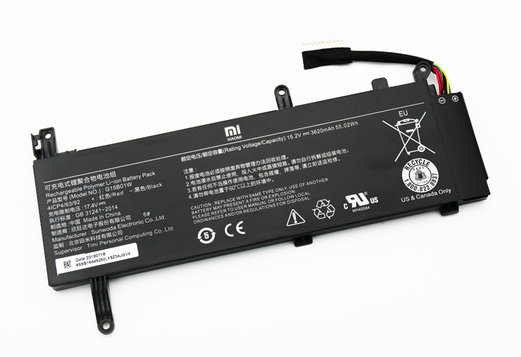 3620mAh 55.02Wh Xiaomi 171502-AB Batterie Original