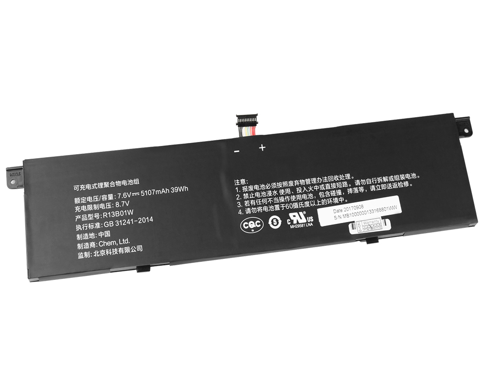 5107mAh 39Wh Xiaomi 161201-AI Batterie Original