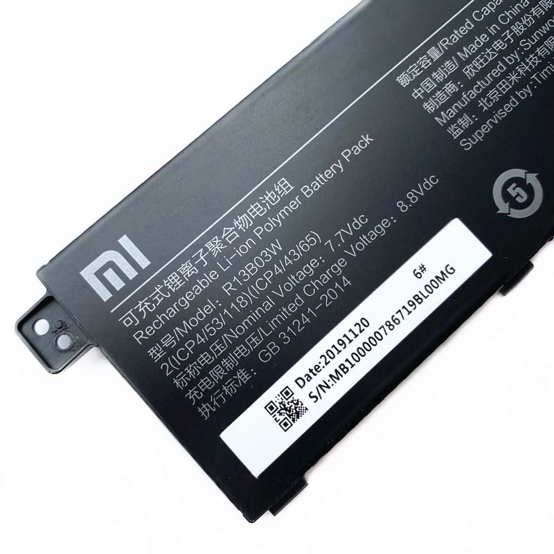 5200mAh 40Wh Xiaomi R13B03W Batterie Original